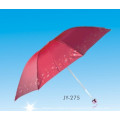 Manual Open Red 3 Fold Umbrella (JY-275)